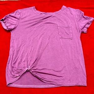 Purple, short sleeve shirt